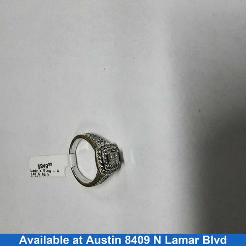 Women's Ring - White Gold 14k (.585) 6 grams Size 7