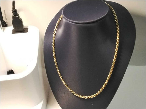 Rope Chain - Yellow Gold 10k (.417) 5.8 grams 21 inch