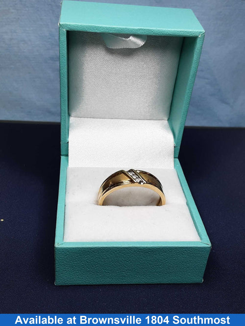 Ring - Wedding Band - Yellow Gold 10k (.417) 2.9 grams Size 10