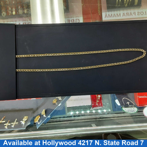 Cuban Link Chain - Yellow Gold 10k (.417) 26.6 grams 26 inch