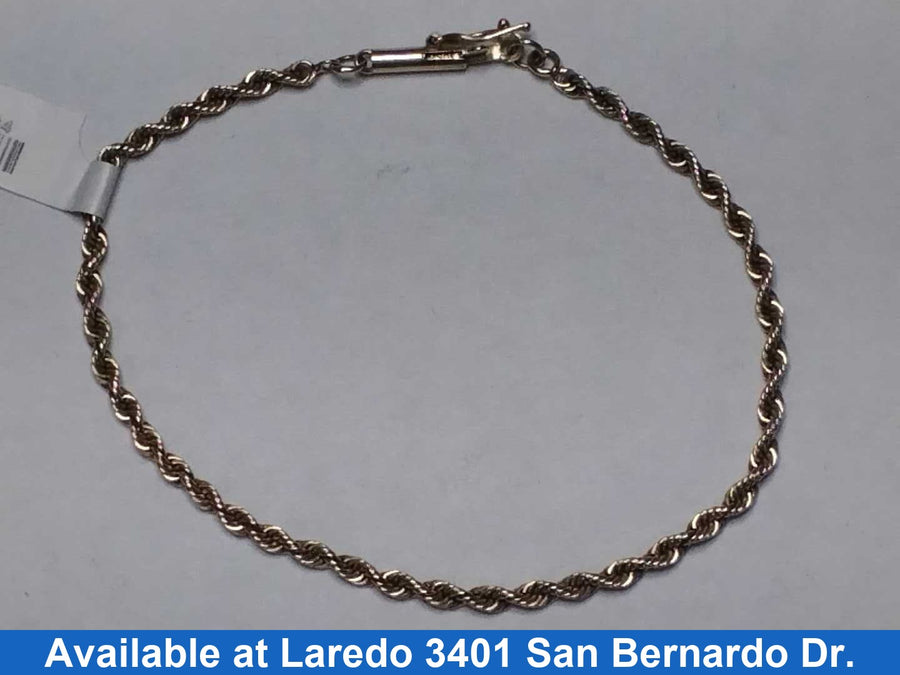 Rope Bracelet - Yellow Gold 10k (.417) 3.4 grams 7 inch