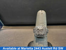 Women's Ring - White Gold 14k (.585) 6.3 grams Size 8.5
