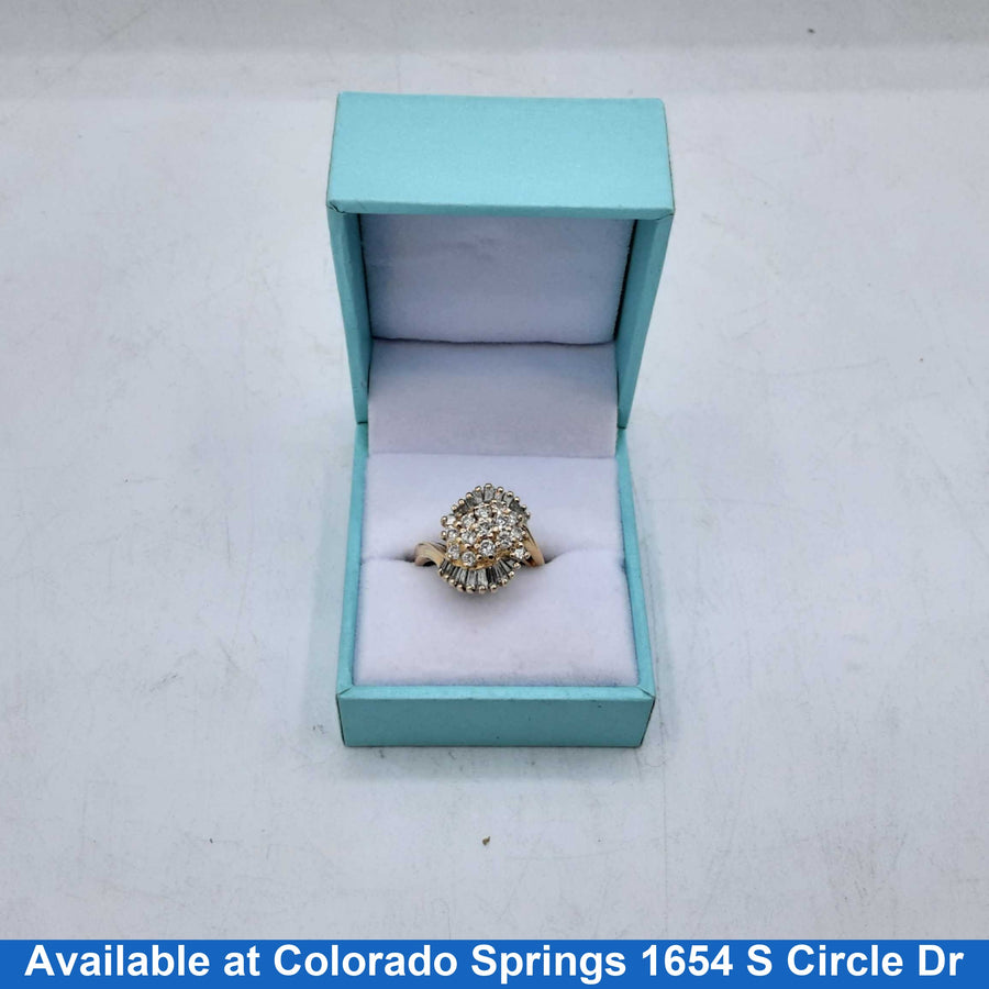 Women's Ring - Yellow Gold 14k (.585) 6.6 grams Size 6.5