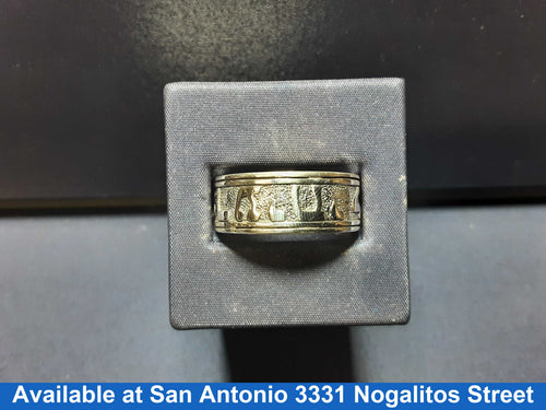 Men's Ring - Silver 12.8 grams Size 13.5