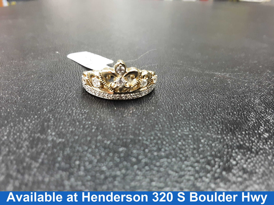 Women's Ring - Yellow Gold 10k (.417) 4.4 grams Size 20