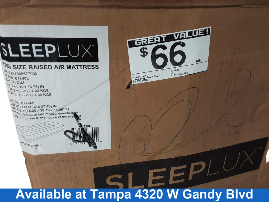 Sleeplux 67790e Black Camping Furniture / Bedding