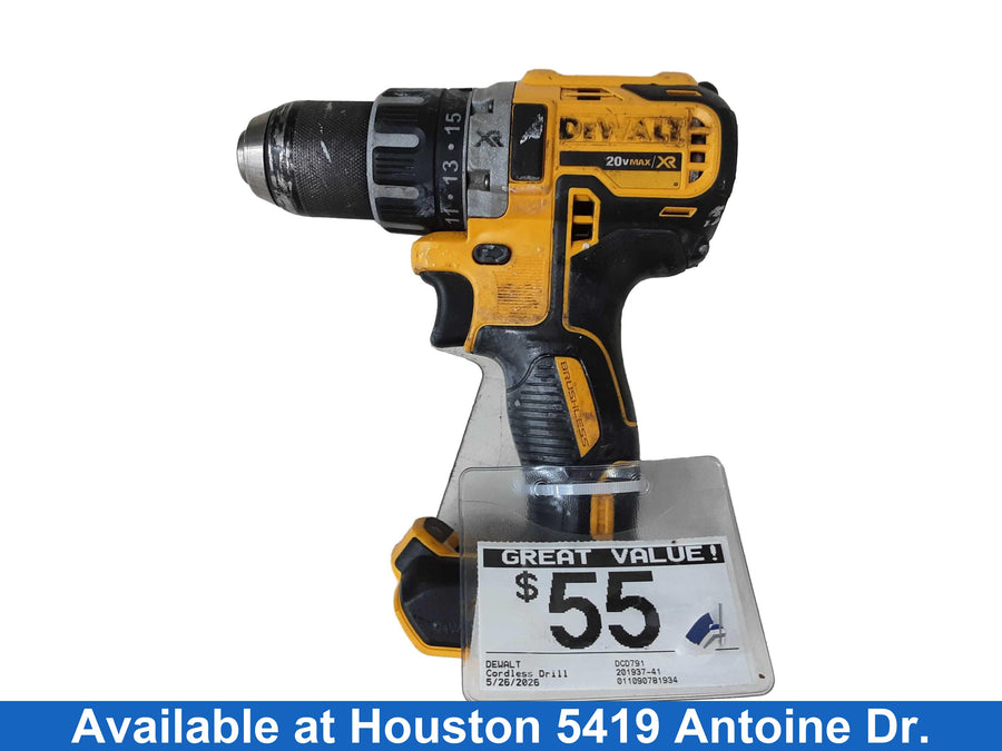 Dewalt Dcd791 Yellow Cordless Standard Drill