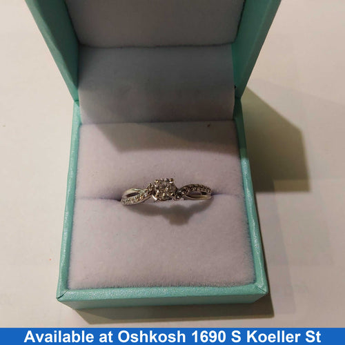 Ring - Wedding Band - White Gold 14k (.585) 3 grams Size 8.5
