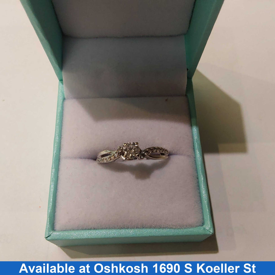 Ring - Wedding Band - White Gold 14k (.585) 3 grams Size 8.5