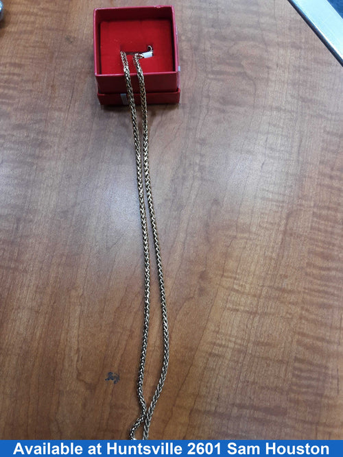 Fox Tail Chain - Yellow Gold 14k (.585) 11.2 grams 22 inch