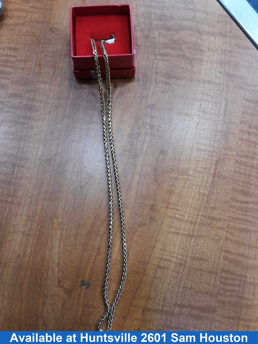 Fox Tail Chain - Yellow Gold 14k (.585) 11.2 grams 22 inch