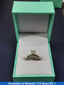 Women's Ring - Solitaire - White Gold 14k (.585) 2.3 grams Size 4.5