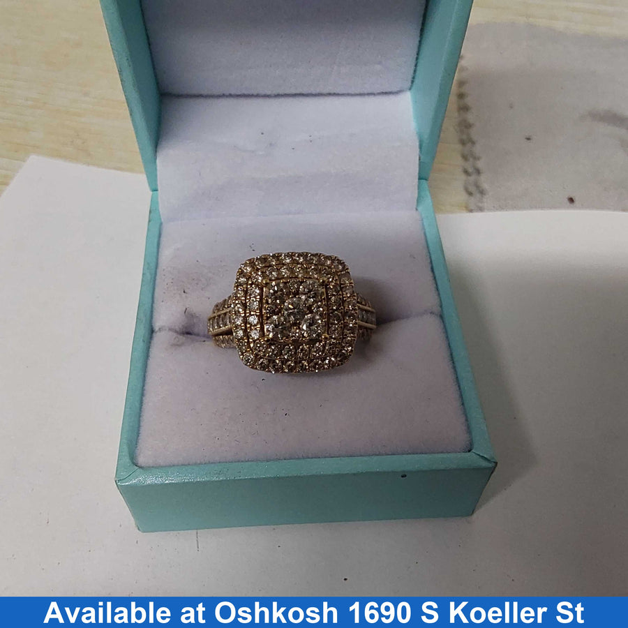 Women's Ring - Yellow Gold 10k (.417) 6.3 grams Size 9