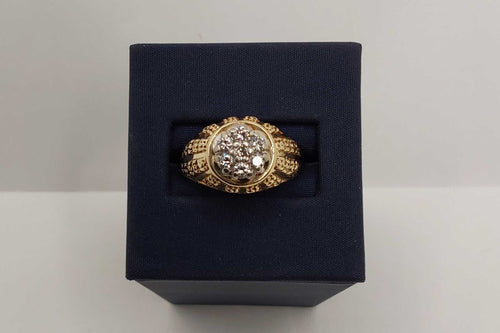 Men's Ring - Yellow Gold 10k (.417) 5.67 grams Size 8.5