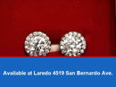 Double Stud Earrings - White Gold 14k (.585) 1.5 grams