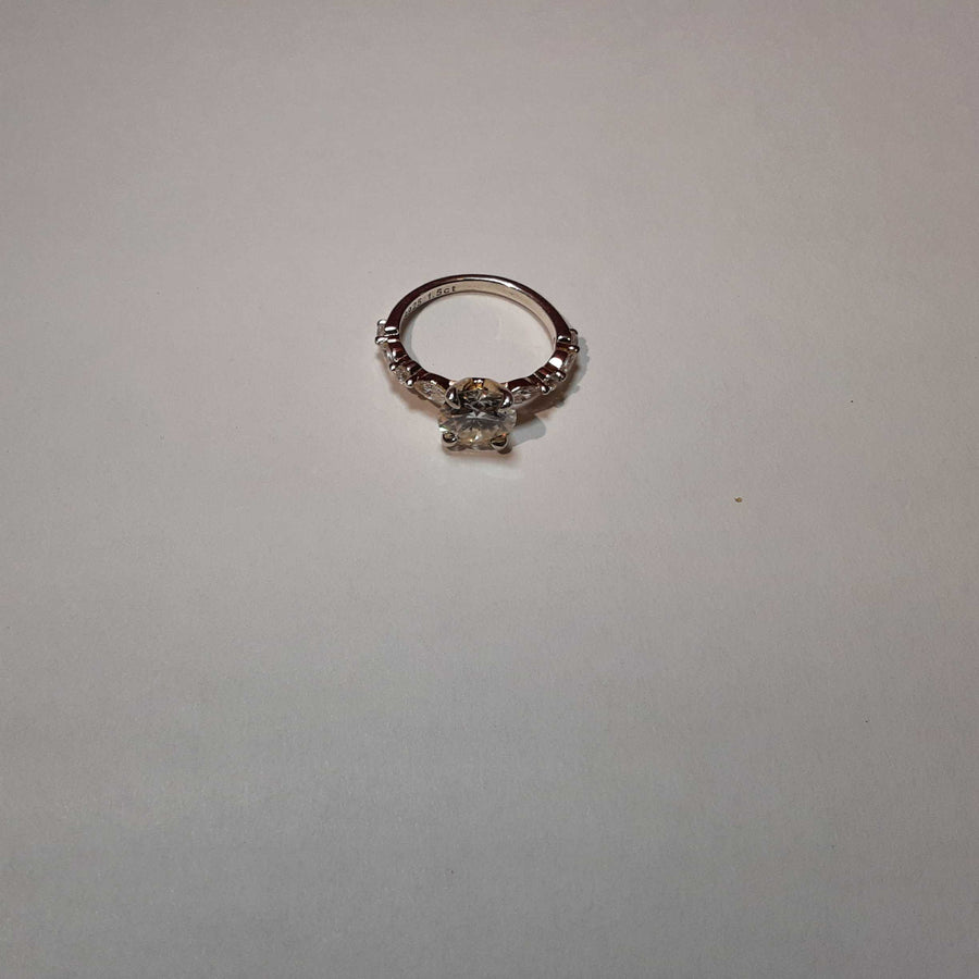 Ring - Engagement Set - Silver 2 grams Size 5.5