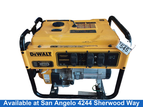 Dewalt Dxgnr6500 Yellow Generator
