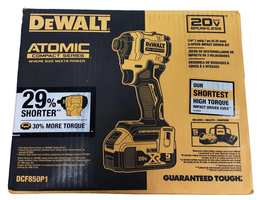 Dewalt Dcf850p1 Yellow Cordless Impact Drill