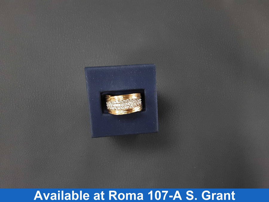 Women's Ring - Yellow Gold 10k (.417) 7 grams Size 9.5