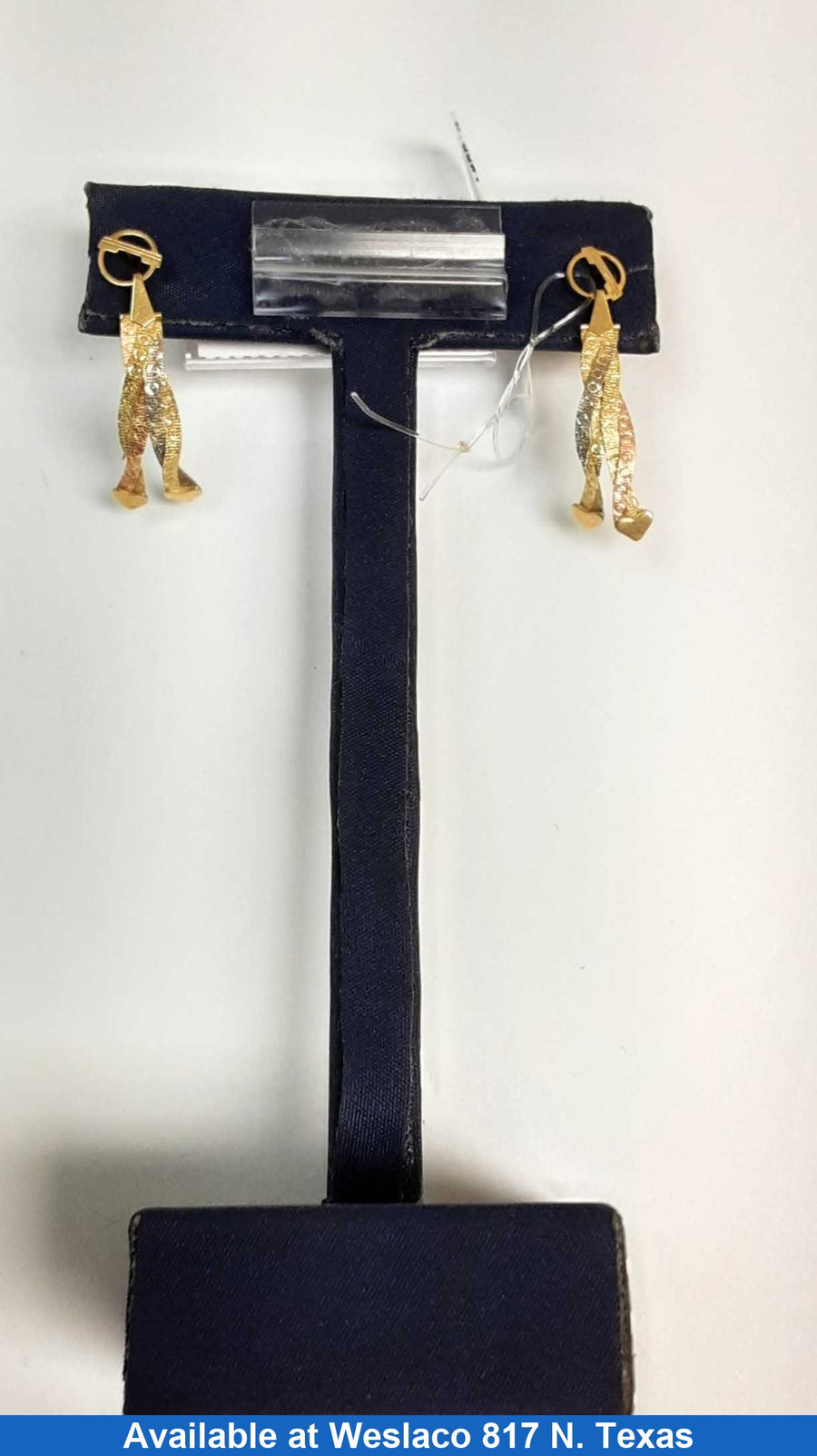 Jacket Earrings - Tricolor Gold 10k (.417) 1.6 grams