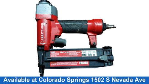 Craftsman Cmpbn18sb Red Pneumatic Brad Nailer