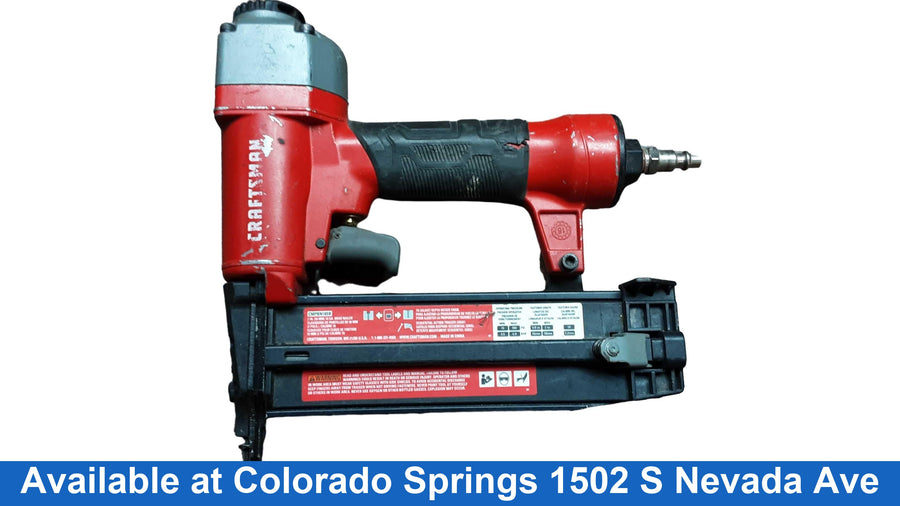 Craftsman Cmpbn18sb Red Pneumatic Brad Nailer