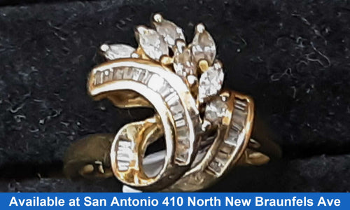 Women's Ring - Yellow Gold 14k (.585) 6.7 grams Size 7