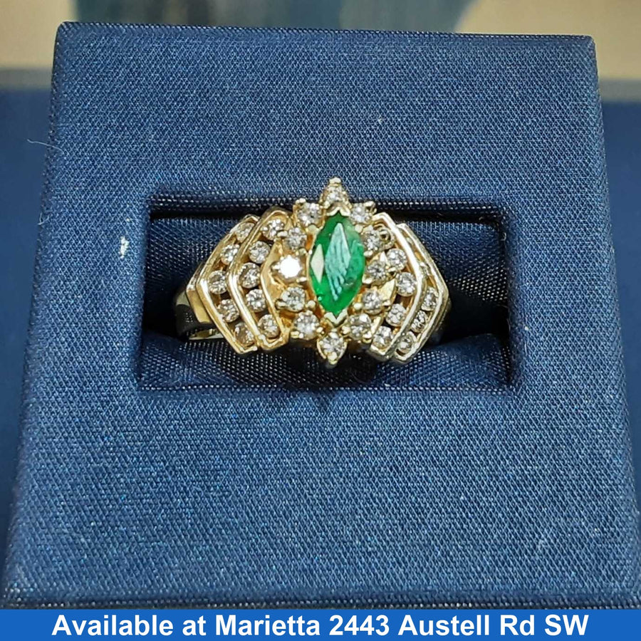 Women's Ring - Yellow Gold 14k (.585) 5.1 grams Size 8.5
