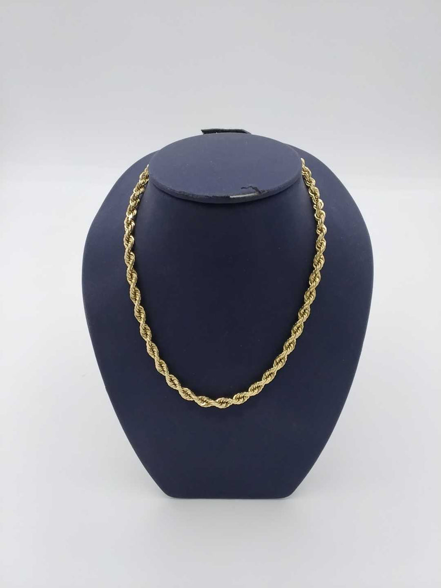 Rope Chain - Yellow Gold 10k (.417) 29.1 grams 28 inch