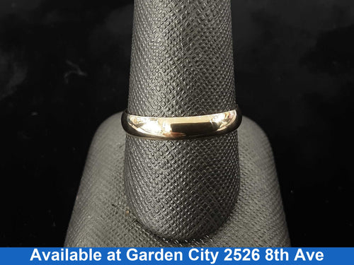 Ring - Wedding Band - Yellow Gold 14k (.585) 2.5 grams Size 10.5