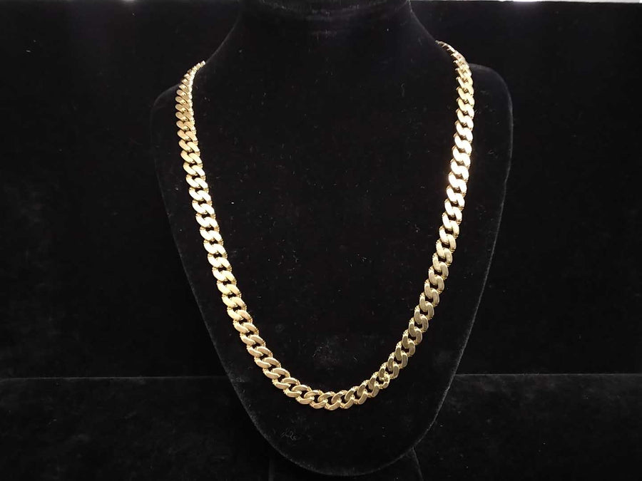 Cuban Link Chain - Yellow Gold 10k (.417) 21.3 grams 20 inch