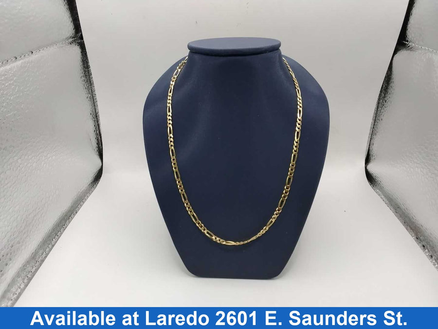 Figaro Chain - Yellow Gold 14k (.585) 8.2 grams 12 inch