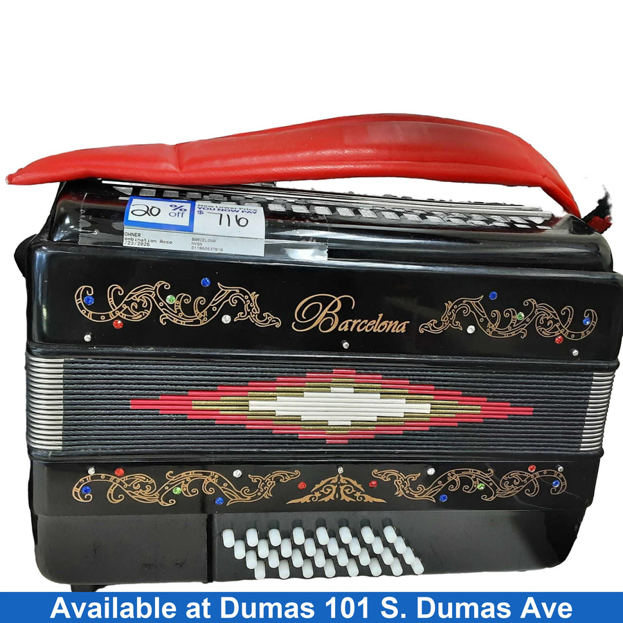 Hohner Barcelona Black Combination Accordion