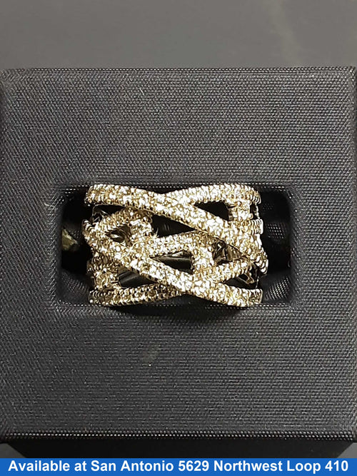 Women's Ring - White Gold 14k (.585) 6.2 grams Size 7.5