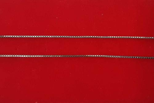 Box Chain - White Gold 14k (.585) 3.1 grams 22 inch