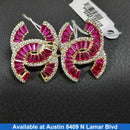 Earrings - Tricolor Gold 14k (.585) 4.6 grams