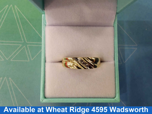 Men's Ring - Yellow Gold 10k (.417) 3.4 grams Size 9