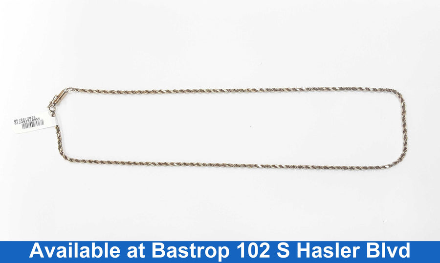 Rope Chain - Yellow Gold 10k (.417) 7.5 grams 20 inch