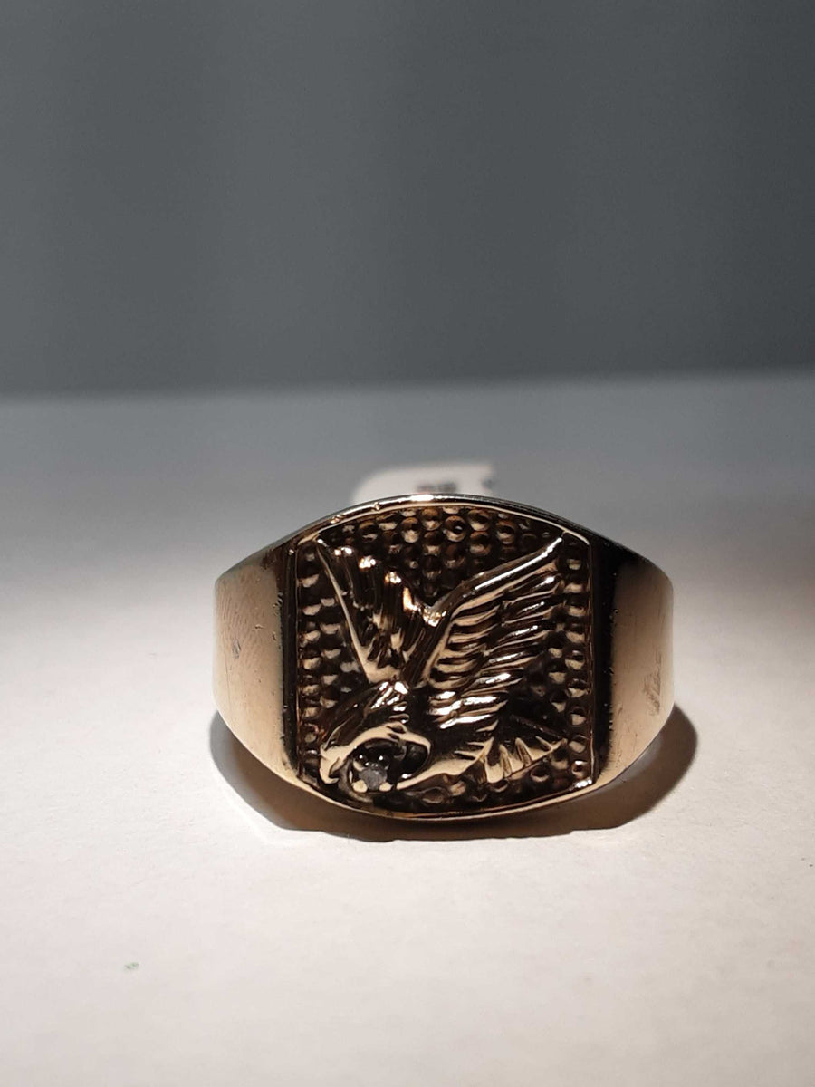 Men's Ring - Yellow Gold 10k (.417) 4.9 grams Size 9.5