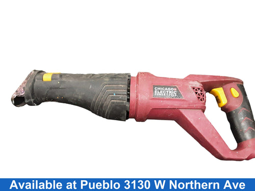 Chicago Electric 61884 Red Corded Reciprocating Saw