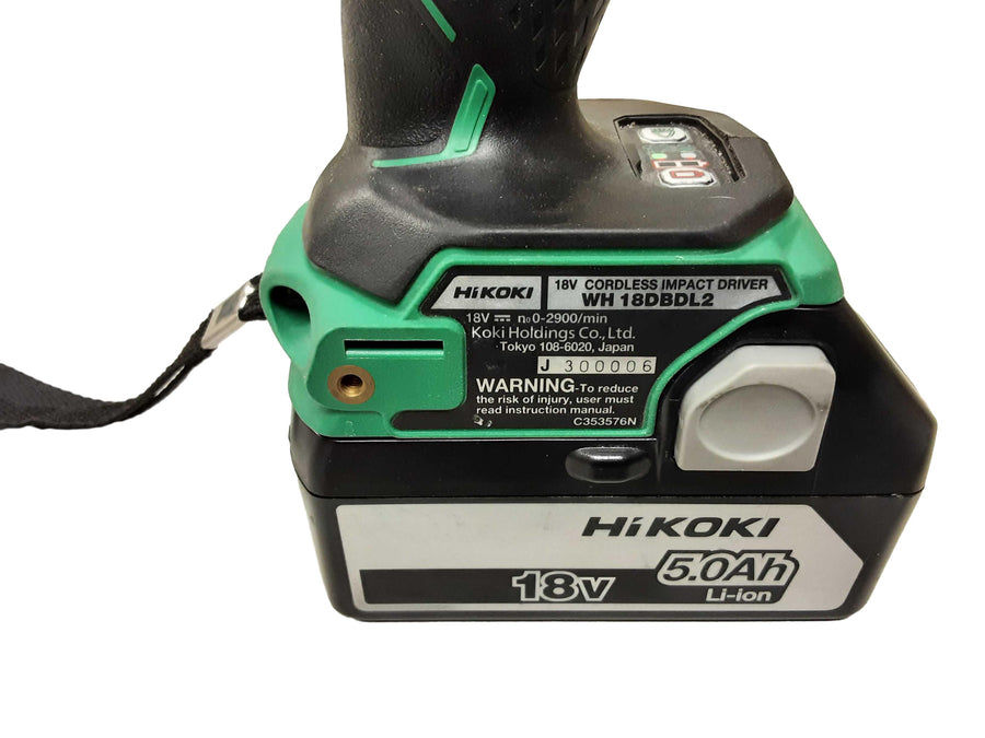 Hi Koki Wh 18dbdl2 Green Cordless Impact Drill