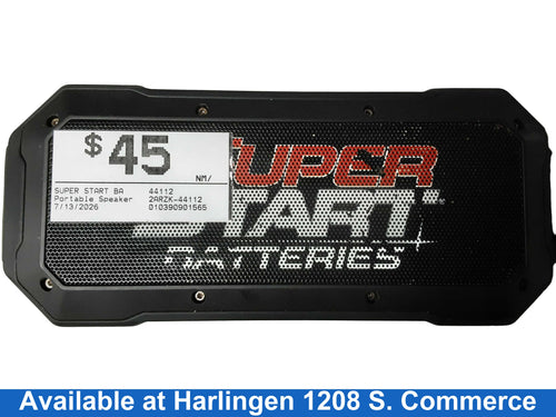 Super Start Batteries 44112 Black Portable Speaker