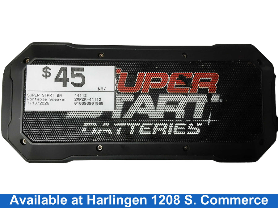 Super Start Batteries 44112 Black Portable Speaker