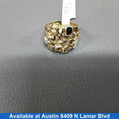Men's Ring - Yellow Gold 10k (.417) 9.2 grams Size 10