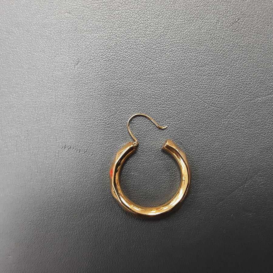 Hoop Earrings - Yellow Gold 18k (.750) 4.4 grams