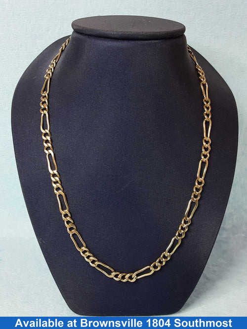 Figaro Chain - Yellow Gold 10k (.417) 14.2 grams 18 inch
