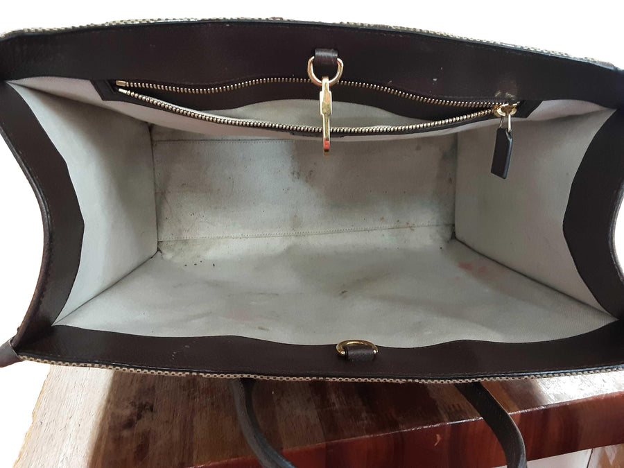 Gucci Jumbo Gg Supreme Canvas Tote Bag Beige / Tan