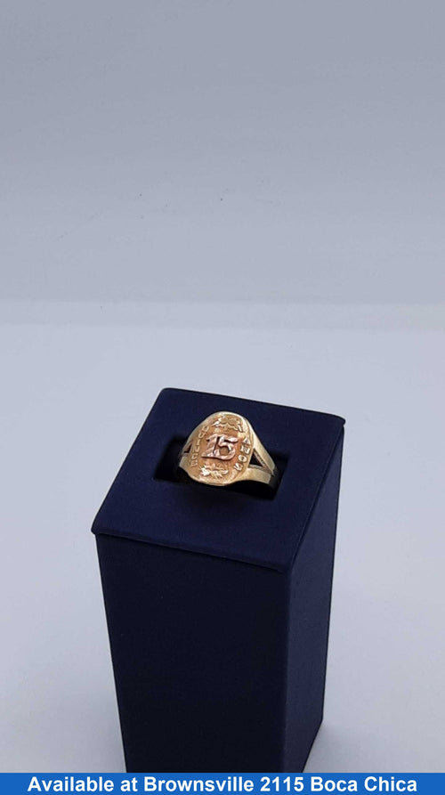 Women's Ring - Yellow Gold 10k (.417) 3 grams Size 9