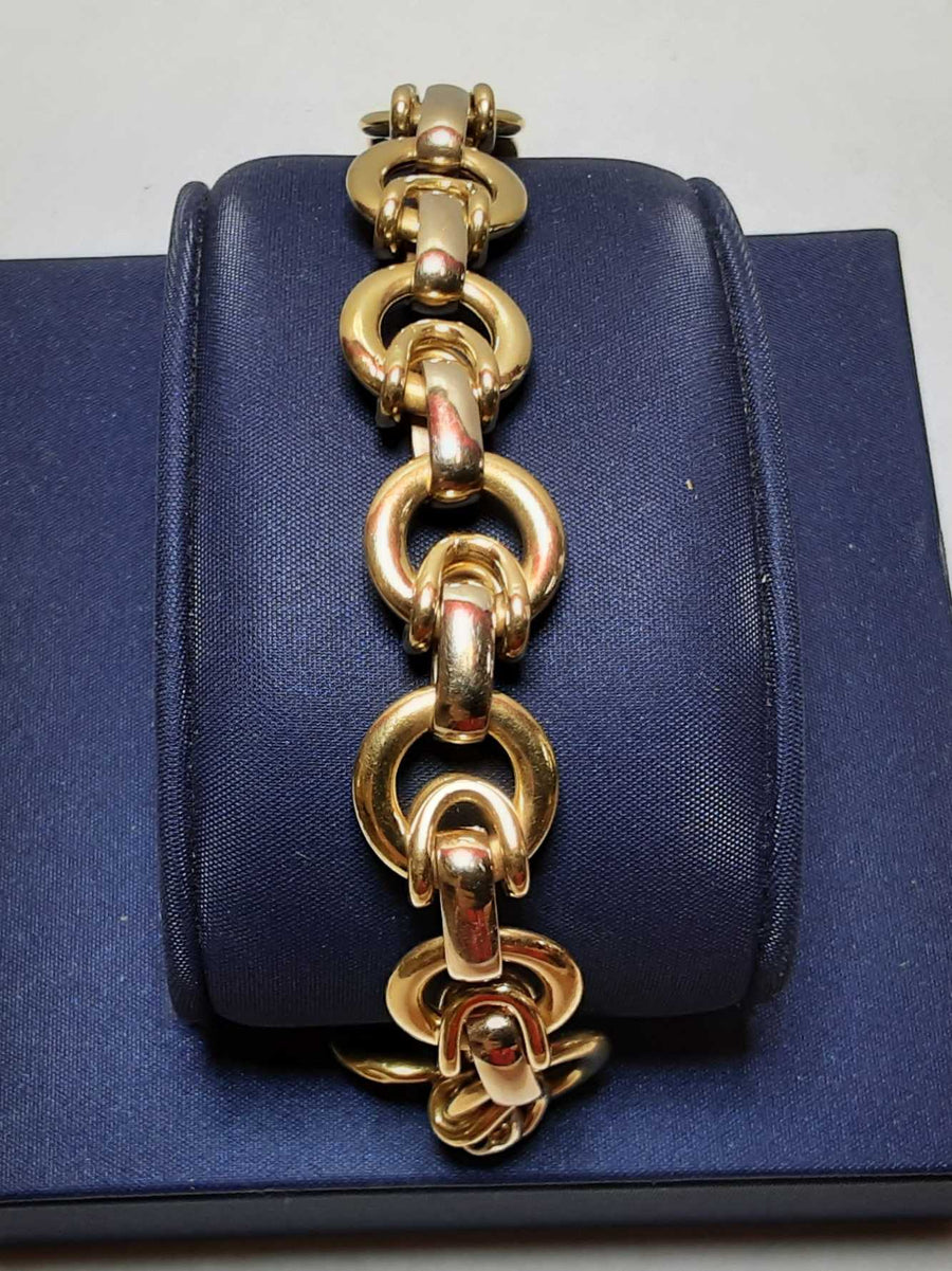 Link Bracelet - Yellow Gold 18k (.750) 22.3 grams 7 inch