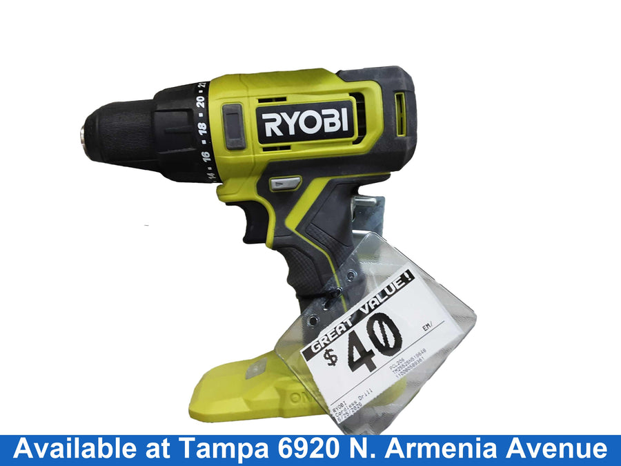 Ryobi Pcl206 Green Cordless Standard Drill